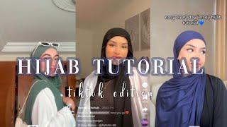 Hijab Tutorial Tiktok edition - hijab style - everyday hijab style Pinkhoney  + modest outfits