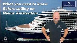 Nieuw Amsterdam Cruise Ship Tour Public Spaces Pools Entertainment & Cabins #hollandamerica