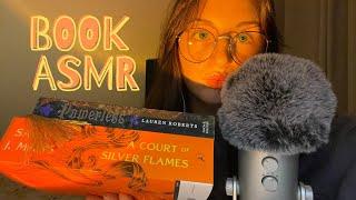 ASMR Book rambles and triggers tapping page turning close whispers