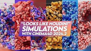 Looks like Houdini Extremely Fast Simulations in Cinema 4D 2024.2