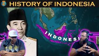 Americans React to Indonesia  HISTORY OF INDONESIA in 12 Minutes
