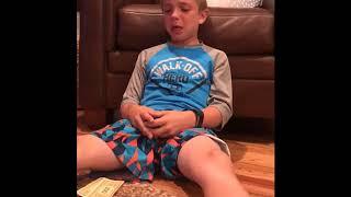 Kid Cries After Paying Monopoly Taxes