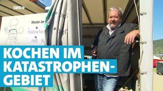 Peter Koch kocht ehrenamtlich Essen für Helfer und Anwohner an der Ahr