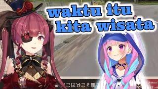 Kejadian Pahit Marine Ketika Pergi Wisata Bareng Aqua  vtuber  hololive sub indo 