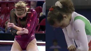 Jessica Hutchinson doing her moms Silvia Mitova 1992 Olympic floor routine