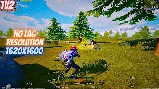 1V2 در 1620x1600 وضوح بدون تاخیر - وضوح iPad - PUBG M 90Fps HDR - IKZ Gaming