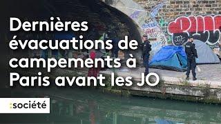 Dernières évacuations de campements à Paris avant les JO