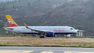 Plane Spotting at Paro International Airport Bhutan  VQPR  AIRBUS A320NEO A319 H130 Helicopter