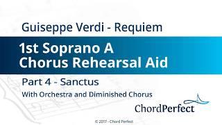 Verdis Requiem Part 4 - Sanctus - 1st A Soprano Chorus Rehearsal Aid