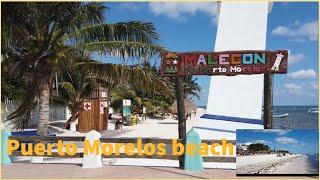 Puerto Morelos beach Mexico a town between Rivera Maya & Cancun