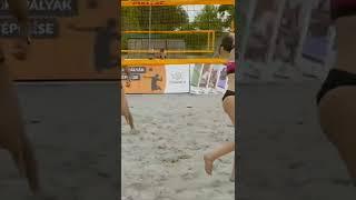 volly pantai cewek mantap... #shorts #shortvideo #vollyball #shortsyoutube #