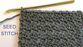 How to Crochet Seed Stitch  Crochet Tutorial