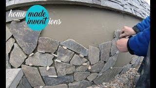 How to Install Natural Stone - DIY stone facing