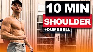 10 Min Shoulder Workout with Dumbbells  3D Shoulders at Home  velikaans