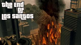 GTA - V The end of Los Santos - Aerial Nuclear Attack Rockstar editor movie