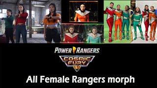 Power Rangers Cosmic Fury All Heroine morph FANMADE