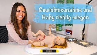 Wie viel sollte mein Baby zunehmen und wie wiege ich mein baby richtig ?