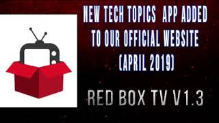 New Tech App Added  Red Box TV v1.3  AF  Android App April 2019