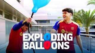  BOOM EXPLODING BALLOONS CHALLENGE WITH FERMÍN & CUBARSÍ  FC Barcelona 