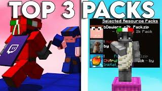 Top 3 Best Minecraft Texture Packs For PVP FPS BOOST And Bedwars