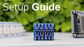 EASY Logic Level Shifter ESP32 Setup Guide WLED Tutorial. 3.3v to 5v