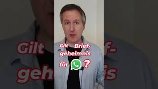 Freundin liest heimlich WhatsApp Gilt Briefgeheimnis?