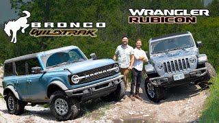 2021 Ford Bronco Wildtrak vs Jeep Wrangler Rubicon  OFF-ROAD TEST