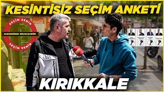 KIRIKKALE KESİNTİSİZ SAYAÇLI SEÇİM ANKETİ. AKPnin Kalesiydi  Kırıkkale Sokak Röportajları