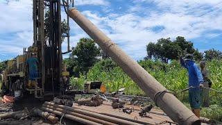 PROSES PEMBUATAN SUMUR BOR  DI GUNUNG BATU  CASING 17 INCH 