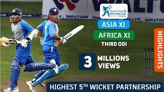 Asia XI vs Africa XI  From 725 to 3318  Mahela Jayawardene Century  MS Dhoni Century in Chepauk