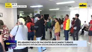 IPS abarrotado de pacientes en busca de un turno