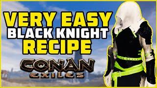 EASY Black Night Armor Recipe isle of Siptah  Conan Exiles 2021