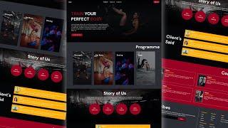 Responsive Fitness Gym Website using HTML CSS and Javascript  Workout Website