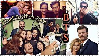 Kıvanç Tatlıtuğ - Farah Zeynep Abdullah - Kurt Seyit Ve Şura Team Backstage 2014.