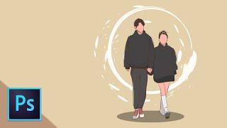 SPEEDART - Couple design style Manhwa with Photoshop