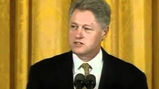 Bill Clinton apologizing for his affair with Monica Lewinsky