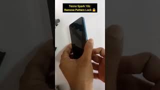 Tecno Spark 10c Ki5k Remove Pattern Password Lock  #shorts #hardreset