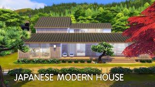 Japanese Modern House  The Sims 4 Snowy Escape  No CC  Stop Motion Build