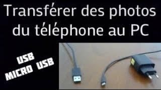 Transférer des photos de son téléphone vers son pc via un cable usb