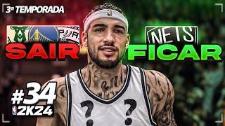 COMEÇOU A 3° TEMPORADA NO NBA 2K24 MYCAREER A DECISÃO… EP.34