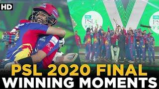 PSL 2020 Final  Lahore Qalandars vs Karachi Kings  Winning Moments  HBL PSL  MB2L