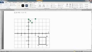 Drawing Coordinate Points and Segments in MS Word