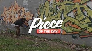 PIECE OF THE DAY  GRAFFITI VIDEO OF DEAN SCIEN & AIIK - 123KLAN