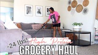 HIGH PROTEIN GROCERY HAUL  DAY IN THE LIFE OF A MOM WITH 4 KIDS AT HOME  FUN FRIDAY  CRISSY MARIE