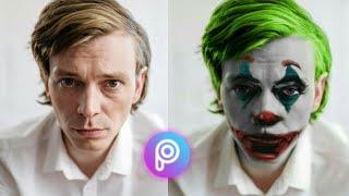 Picsart Joker Face Effect  Picsart Photo Editing Tutorial