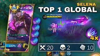 SELENA STUN SKIN IS FINALLY BACK + MVP GAMEPLAY WITH 20 KILLS  TOP 1 GLOBAL SELENA