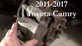 DIY Front Brake Pads Replacement 2011-2017 Toyota Camry