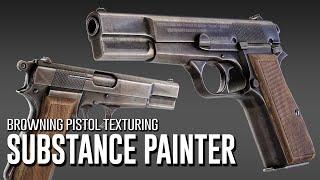 Browning Pistol Texturing In substance painter