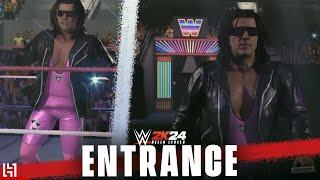 WWE 2K24 Bret Hart Entrance - PS5 Gameplay