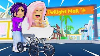 Baby Janet goes to the Twilight Daycare Mall  Roblox Roleplay